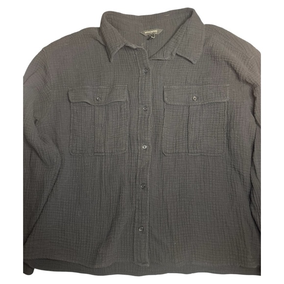 Banana Republic Black Button-Up Shirt - Picture 2 of 4